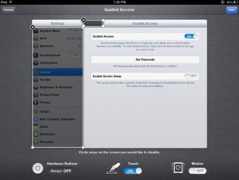 iPad Guided Access