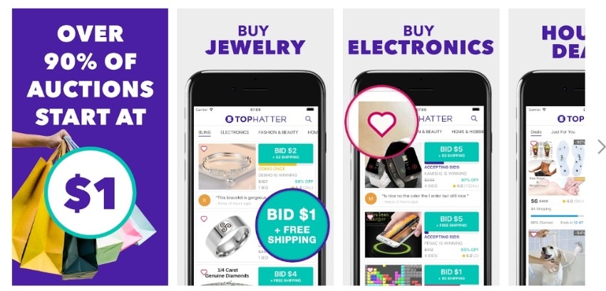 tophatter mobile app